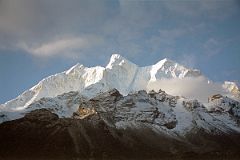 14 Chomolonzo North Face From Hoppo Camp Early Morning